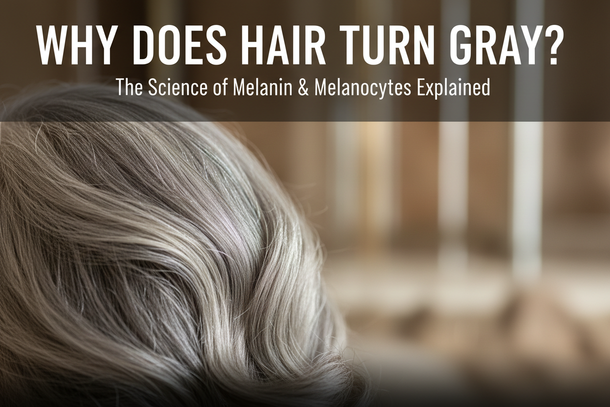 Why Does Hair Turn Gray? The Science of Melanin & Melanocytes Explained